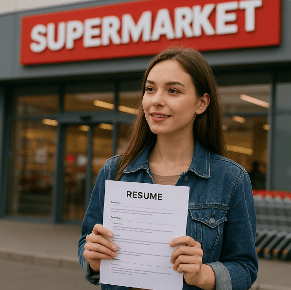 currículum para supermercado